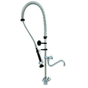 Combisteel single hole pre-rinse faucet unit for commercial kitchen dishwashing