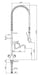 Combisteel single hole pre-rinse faucet unit for commercial kitchen dishwashing view 2
