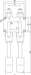 Combisteel pedal controlled mixing faucet with dual foot pedals for hands-free operation view 2