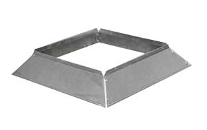 Square storm collar ventilation component, 350x350mm size