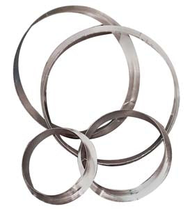 Round metal flange with 450mm diameter for ventilation ducting