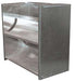 Combisteel TYPE 100 vertical deflector hood, 750mm wide stainless steel unit
