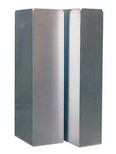 Aluminium square pipe ducting 300mm section for commercial kitchen ventilation