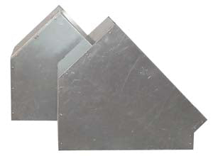 Square 350 45 degree elbow air conduct fitting for ventilation ducting