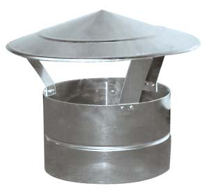 Round rain cover 400mm diameter for ventilation air conduct