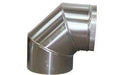 Round metal 90 degree elbow air duct connector 250mm diameter