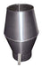 Combisteel round deflector hood 300mm diameter air duct component