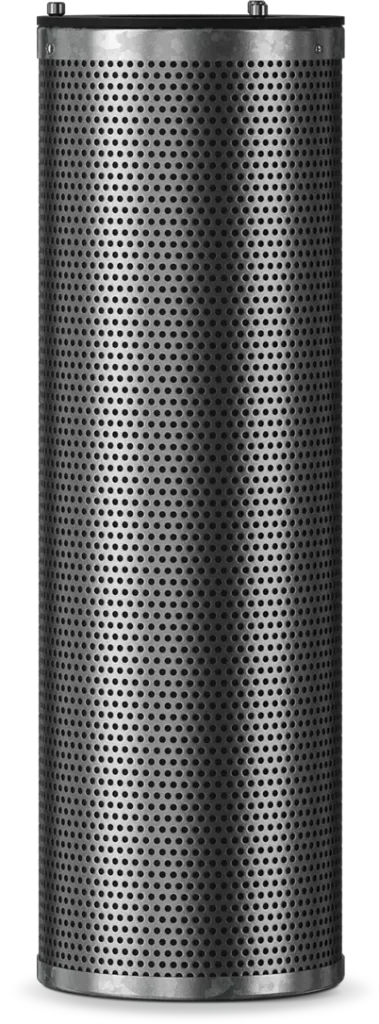Combisteel round carbon filter with 145mm diameter for commercial ventilation