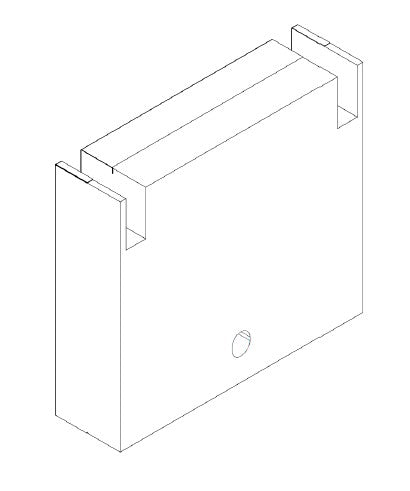 Stainless steel conversion kit for mounting refrigeration units to wall
