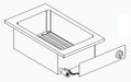 Combisteel electric fryer with single basket and lid, compact countertop design