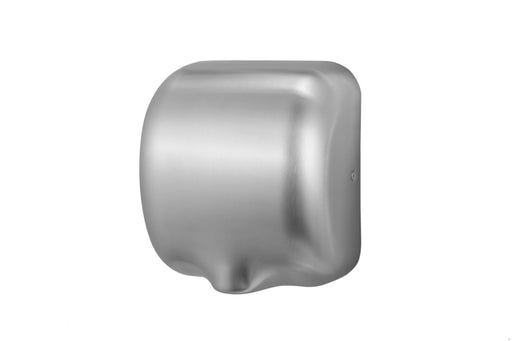 Stainless steel hand dryer with sensor activation and digital display