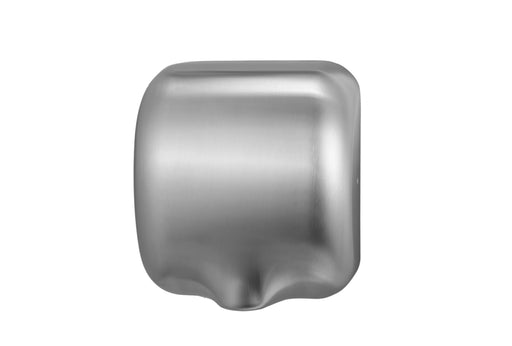 Stainless steel hand dryer with sensor activation and digital display view 2