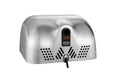 Stainless steel hand dryer with sensor activation and digital display view 3