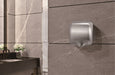 Stainless steel hand dryer with sensor activation and digital display view 5