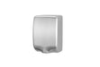 Silver stainless steel hand dryer unit with sensor activation