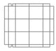 Stainless steel bottom grid for commercial dishwasher, flat rectangular design