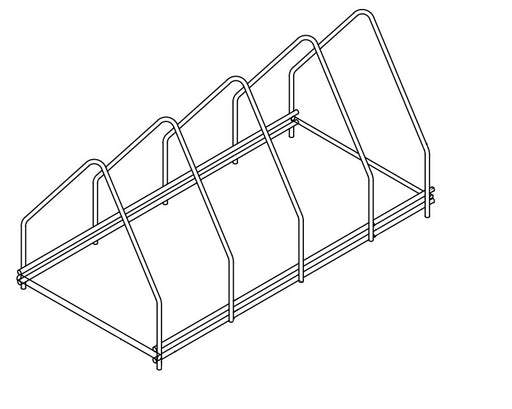 Stainless steel dishwasher tray rack, compact design for commercial use