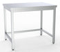 Combisteel stainless steel worktable with open frame design, 1000mm width