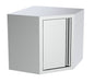 Stainless steel wall mounted cupboard with single door, 700mm width
