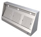 Stainless steel wall-mounted slanted extractor hood, 1200mm wide view 2