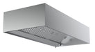 Combisteel stainless steel wall-mounted box hood model 3000, 3000mm wide