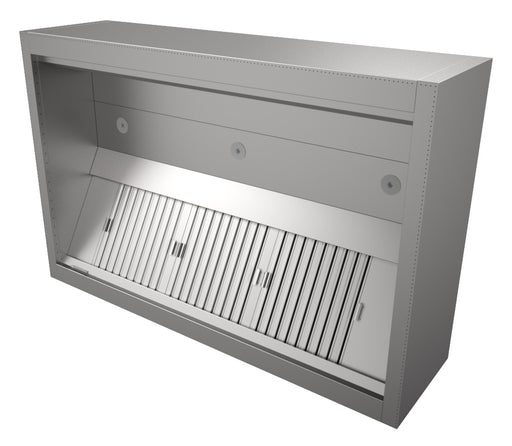 Combisteel stainless steel induction hood with integrated lighting, 2000mm width view 2