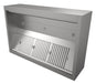 Combisteel stainless steel induction hood, 3000mm wide, wall-mounted ventilation unit view 2
