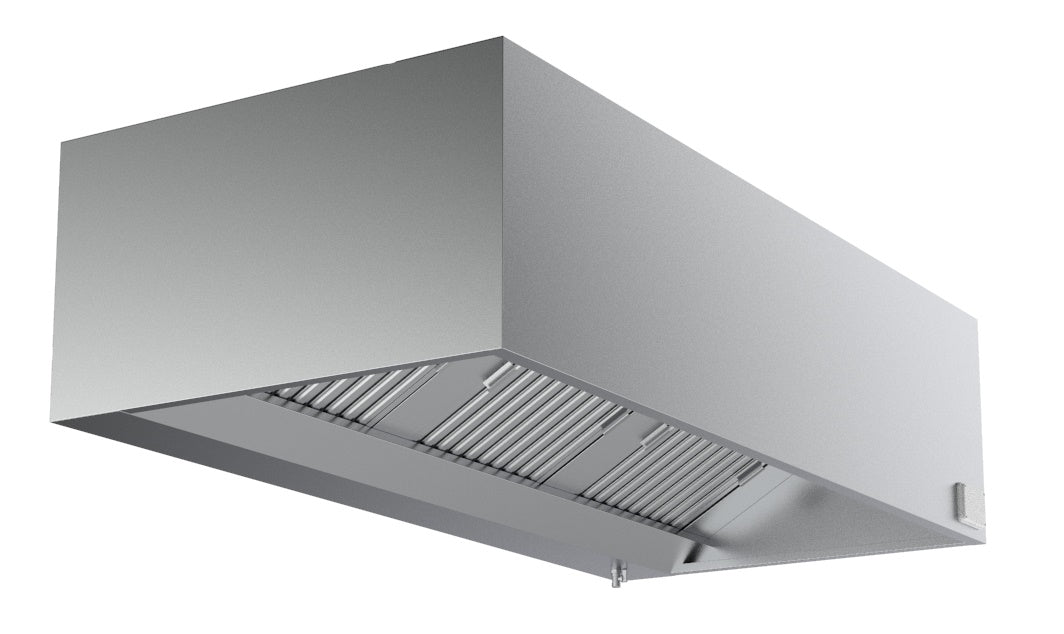 Combisteel COMPLETE 2000 stainless steel wall-mounted extractor hood 2000mm wide