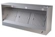 Stainless steel wall-mounted box hood extraction unit with four filters view 2