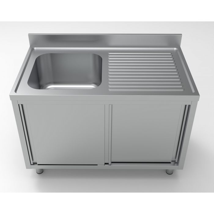Combisteel 700 Sink Unit Sliding Doors 1 Left 1200