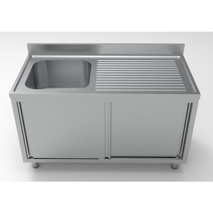 Combisteel 700 Sink Unit Sliding Doors 1 Left 1400