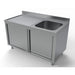 Combisteel 700 Sink Unit Sliding Doors 1 Right 1400