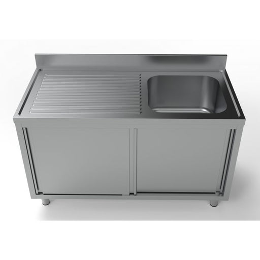 Combisteel 700 Sink Unit Sliding Doors 1 Right 1400