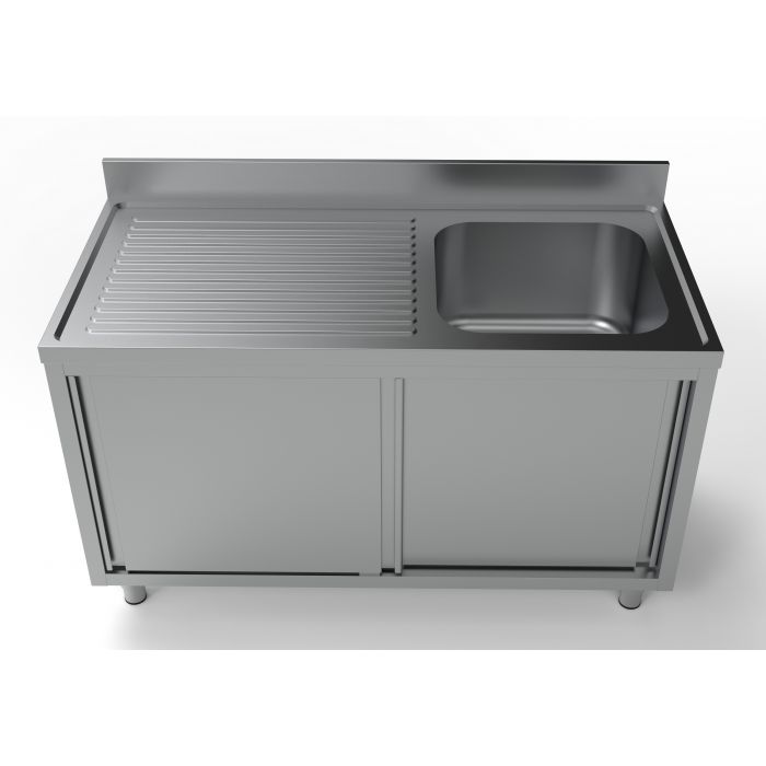 Combisteel 700 Sink Unit Sliding Doors 1 Right 1400