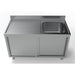 Combisteel 700 Sink Unit Sliding Doors 1 Right 1400