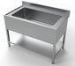Combisteel stainless steel sink unit, 1200mm width with single large basin.