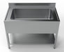 Combisteel stainless steel sink unit, 1200mm width with single large basin. view 2