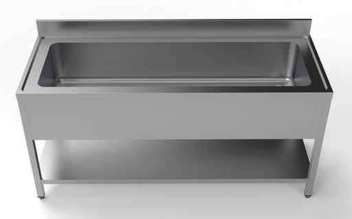 Combisteel UNIT 1800 stainless steel sink unit with large basin, 1800mm wide view 2