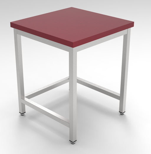 Combisteel polyethylene chopping block, 400x400mm top, grey work surface