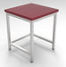 Combisteel polyethylene chopping block, 400x400mm top, grey work surface
