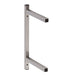 Stainless steel double bracket for wall mounted shelving installation