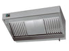 Stainless steel wall-mounted extractor hood with dual filters