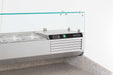 Stainless steel refrigerated countertop with eight 1/4 GN container capacity view 3