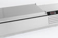 Stainless steel counter top refrigeration unit with GN container capacity view 3