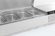 Stainless steel counter top refrigeration unit with GN container capacity view 5