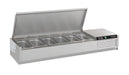 Stainless steel counter top refrigeration unit with GN container capacity view 2