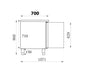 Stainless steel 2 door undercounter freezer with digital temperature controls view 2