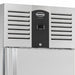 Stainless steel single door upright refrigerator with digital display panel view 5