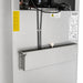 Stainless steel single door upright refrigerator with digital display panel view 6