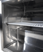 Stainless steel single door counter freezer with digital display and right-hinged door. view 6